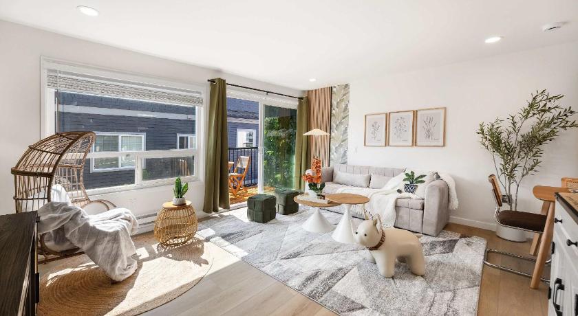 시애틀 (WA) Brand New 2BR Condo in Queen Anne Walk to Space Needle 3성급 숙소 스위트룸