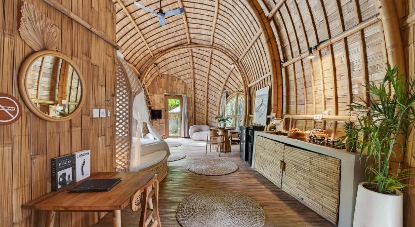 バリ Noon Bamboo Villas Pererenan 4つ星 ホテル 外観