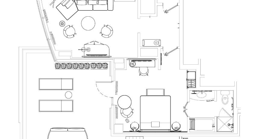 Image of Terrace Suite City View on 24th floor Mobility Accessible 1 Bedroom King Suite, Tub with Grab Bars 9