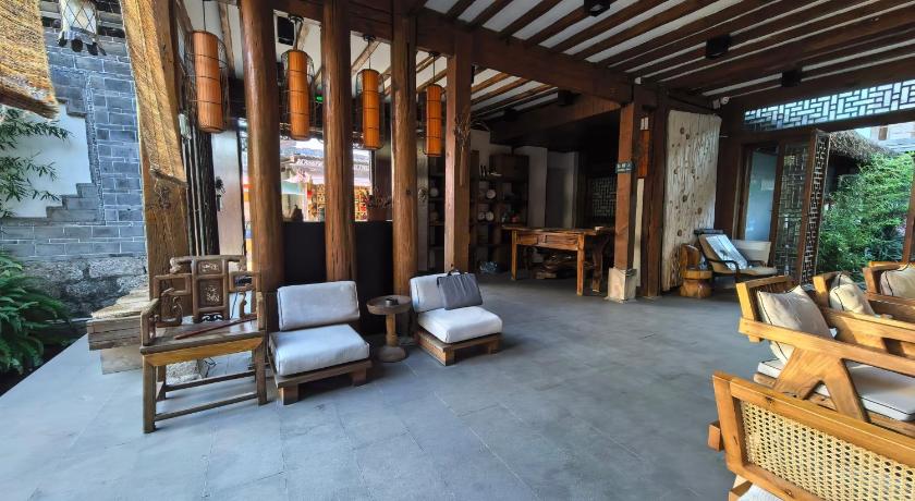 리장 / 여강 迩安Hs雪山观景禅意设计庭院-丽江古城店 게스트하우스 레스토랑