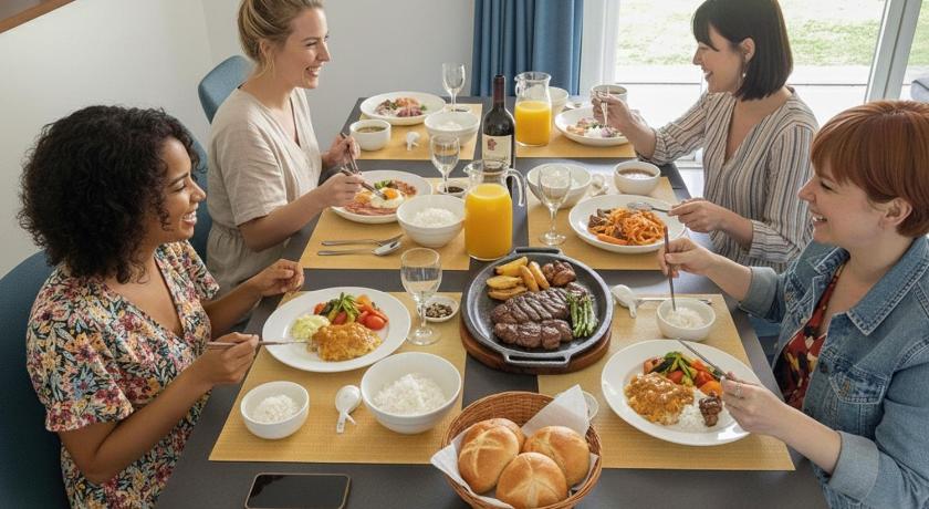 오키나와 본섬 Sunrise Terrace kintown 5성급 싱글룸 레스토랑