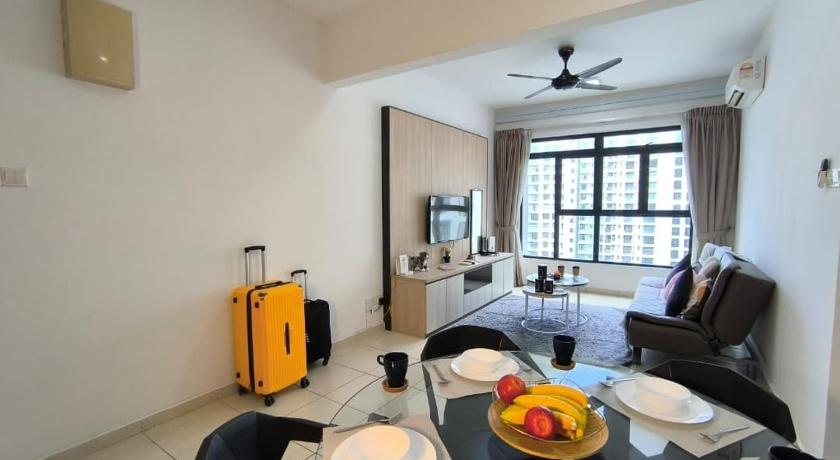 조호바루 / 조호르바루 스쿠다이의 프라이빗 하우스 (m², 침실 3개, 프라이빗 욕실 2개) (The Garden 3BR Family Cozy Suites Netflix BySTAY) 4성급 게스트하우스 수영장