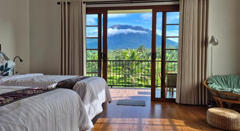 Tampilan A Calm Spacious Cottage with Mount Agung View