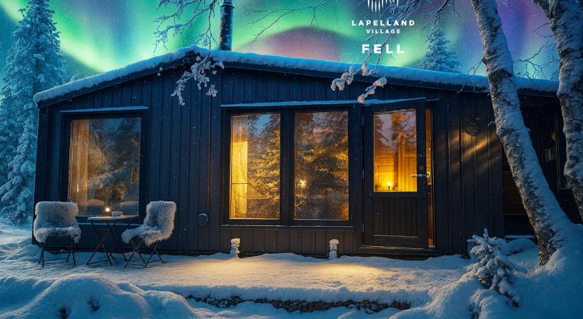 Lapland Landscape XXL Cabin with Nature View, Sauna, Fireplace & Kitchen, Sodankyla, Luosto, Fell Vi
