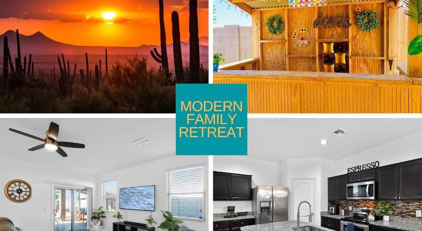 Tropical Desert Oasis Phoenix 5BR 3Bath with Outdoor Tiki Bar & BBQ