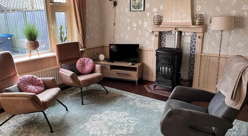 弗里斯湖区 Vakantiehuis Doelestee 4星级 单人房 大堂