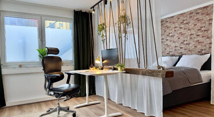 Work and Relax Design-Loft mit Schreibtisch, Starlink WiFi und Parkplatz