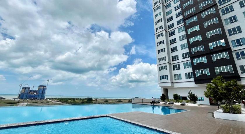 马六甲 AmberCove 2BR, JonkerStreet Cozy Pet Friendly 5pax 3星级 民宿 餐厅