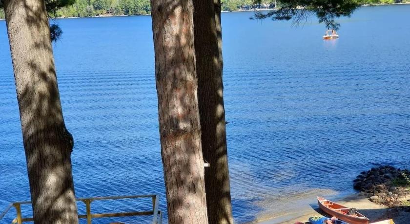 쉬룬 레이크 (NY) Yellow Pine Lake House ADK Schroon Private Beach 4성급 숙소 레스토랑