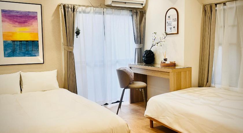 도쿄 / 동경 Super new Designer Room 2 Beds Maoe Center Tokyo MAX4 숙소 객실