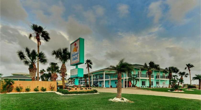포트 애런사스 (TX) OYO The Island Hotel 2성급 숙소 외관