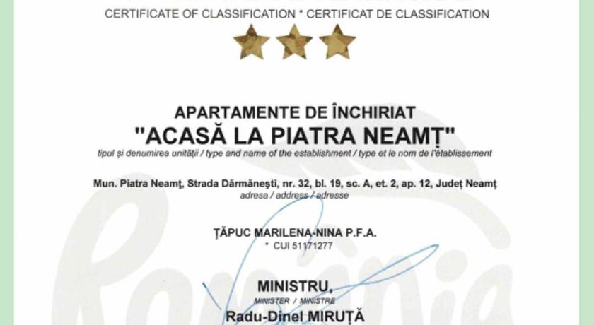 Acasă la Piatra Neamț