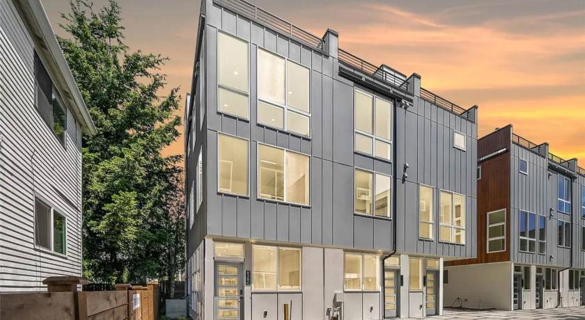 西雅圖 New Fremont Designer 3BR TH with Rooftop View 3星级 住宿 设施