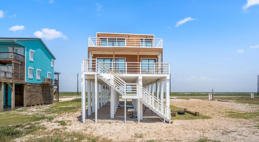 산 루이스 아일랜드 (TX) Surfside Beachfront Home with Ocean Views & Game Room - 4BR 4성급 숙소 전망