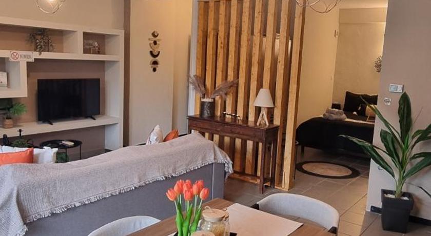 Elenis stylish studio with wooden design