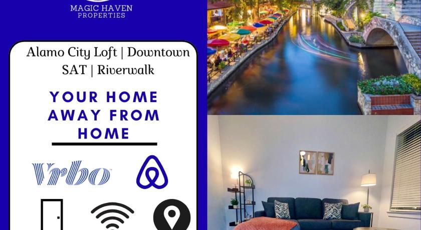 샌안토니오 (TX) 1BR Pool View, Walk to River Walk, Free Parking 2성급 숙소 레스토랑