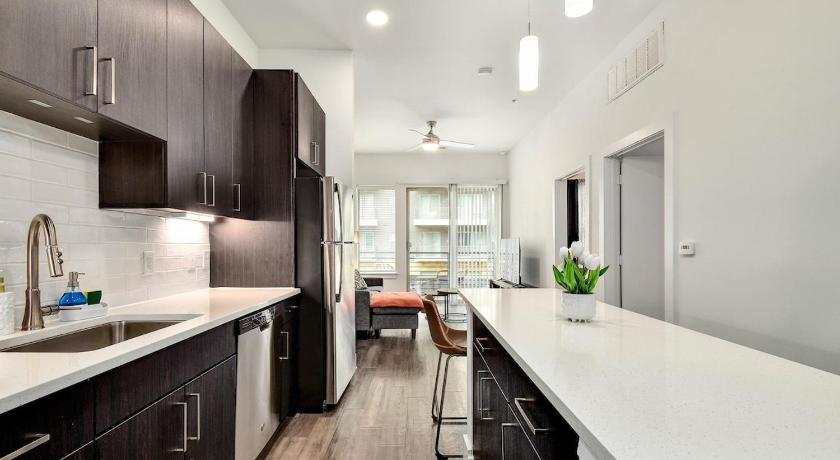 샌안토니오 (TX) 1BR Pool View, Walk to River Walk, Free Parking 2성급 숙소 레스토랑