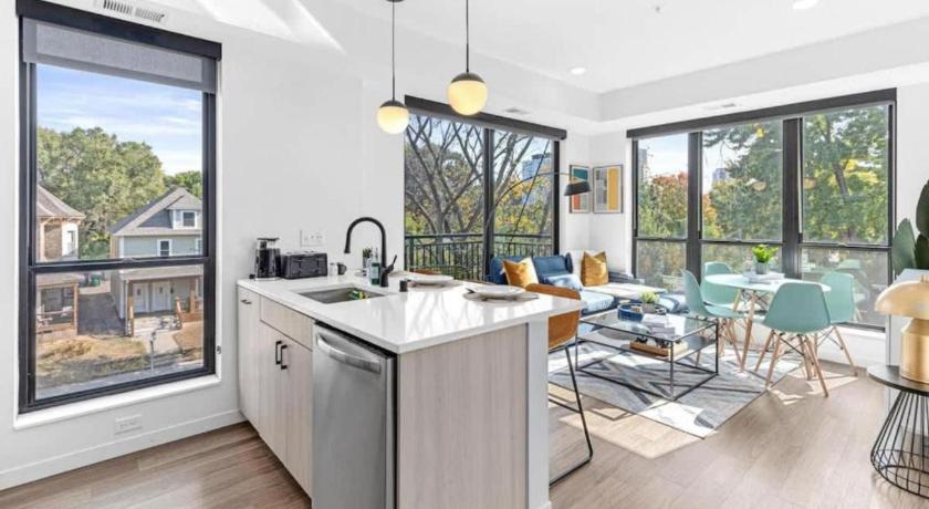 미니애폴리스 (MN) Lux 2BD Gym Rooftop Street Parking by DT UMN 4성급 숙소 로비