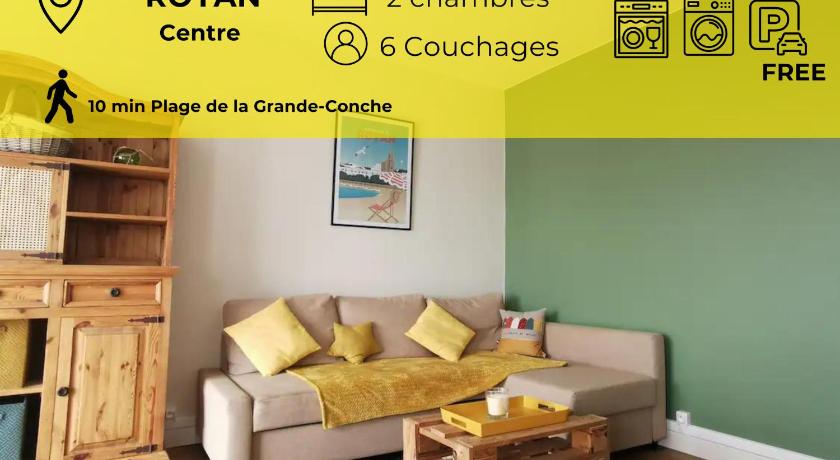 Appartement lumineux proche plage et marche, centre-ville accessible a pied parking gratuit I SWEET 