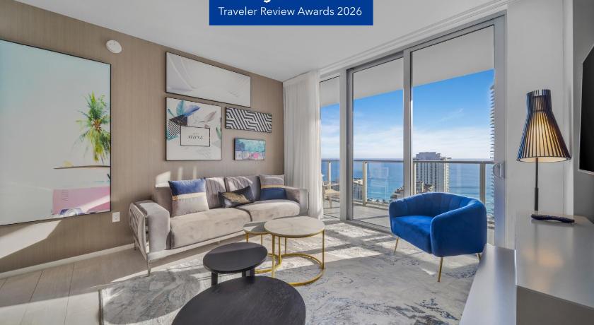 25 min to FIFA! Wake Up To Ocean Views - Stunning 2BDR & 2BA Condo STEPS AWAY FROM THE OCEAN
