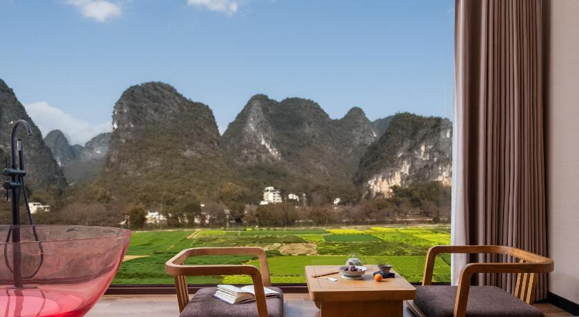 阳朔 Free Bird Resort Hotel -Yangshuo Yulong River 酒店 景观
