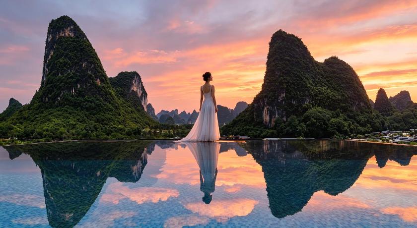 陽朔 Lanshan Moon Resort ホテル 客室