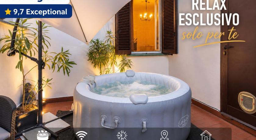 Zen Retreat per Coppie con Jacuzzi - Dehor e Garage Privato - Check in Automatico e Climatizzatore