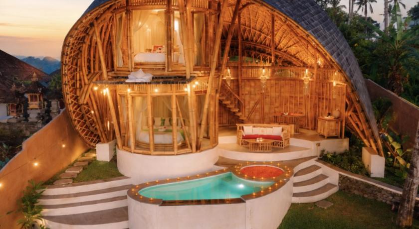 Tampilan The Mundis Bali Villa - Bamboo Retreat with Private Pool & Mount Agung View