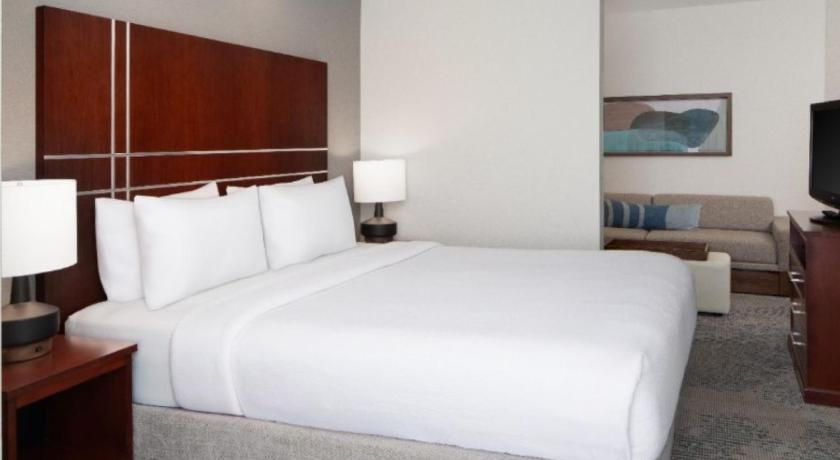 Image of Suite, 1 King Bed, Trundle Sofa, Hearing Accessible, Mobility Accessible with Roll-In Shower 0