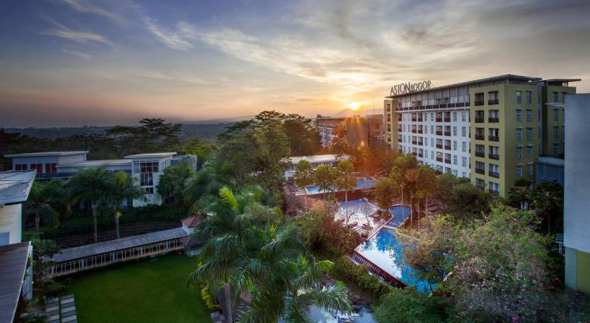 a large building with a view of the ocean, Aston Bogor Hotel and Resort in Bogor