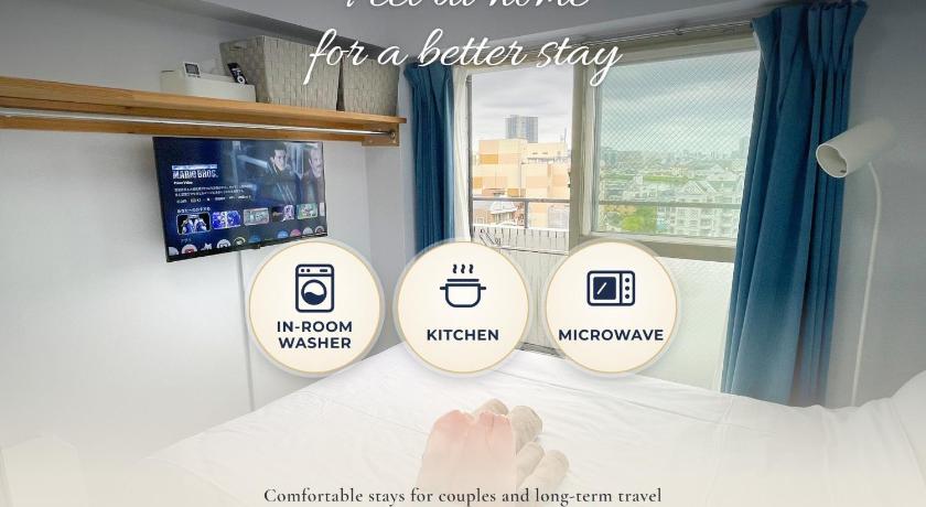 SC Hotel Kameari #1108 - Newly Renovated High Floor City View Near Station Mall Disney Access