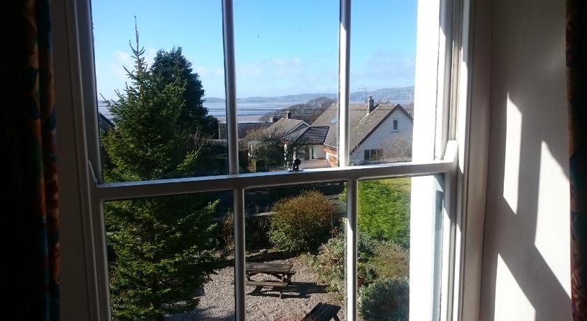 a view out a window of a house, The Silverdale Hotel in Lancaster