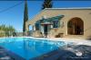 Gastouri Villa Pascalia with heated pool in October and views