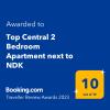 Top Central 2 Bedroom Apartment next to NDK