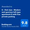 G - Owl Jazz - Modern and spacious loft type apartment 8 with free private parking