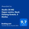 Studio 30 M2 Hyper centre, Neuf, Parking Gratuit, 3 Étoiles