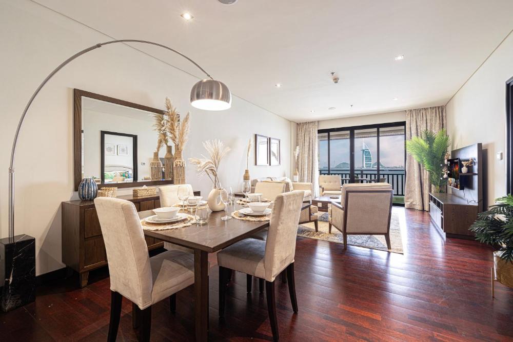 Beachfront Residences with Full Sea and Burj AlArab Views in Luxury Resort