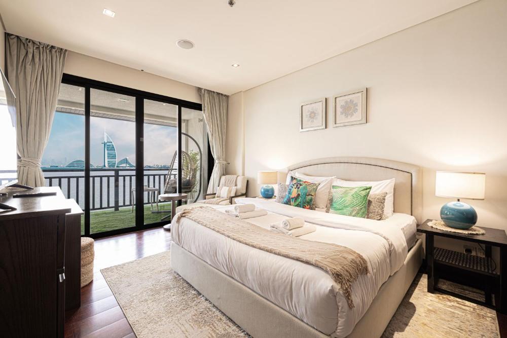Beachfront Residences with Full Sea and Burj AlArab Views in Luxury Resort