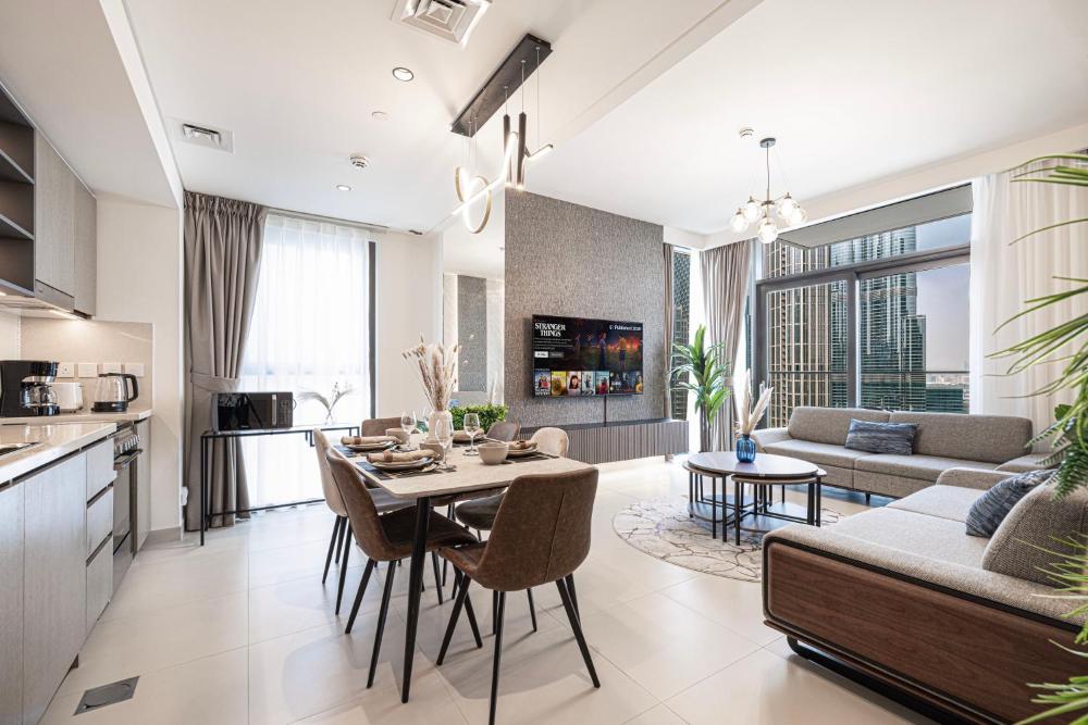 Elegant 1-Bedroom , Burj Khalifa View , Burj Crown