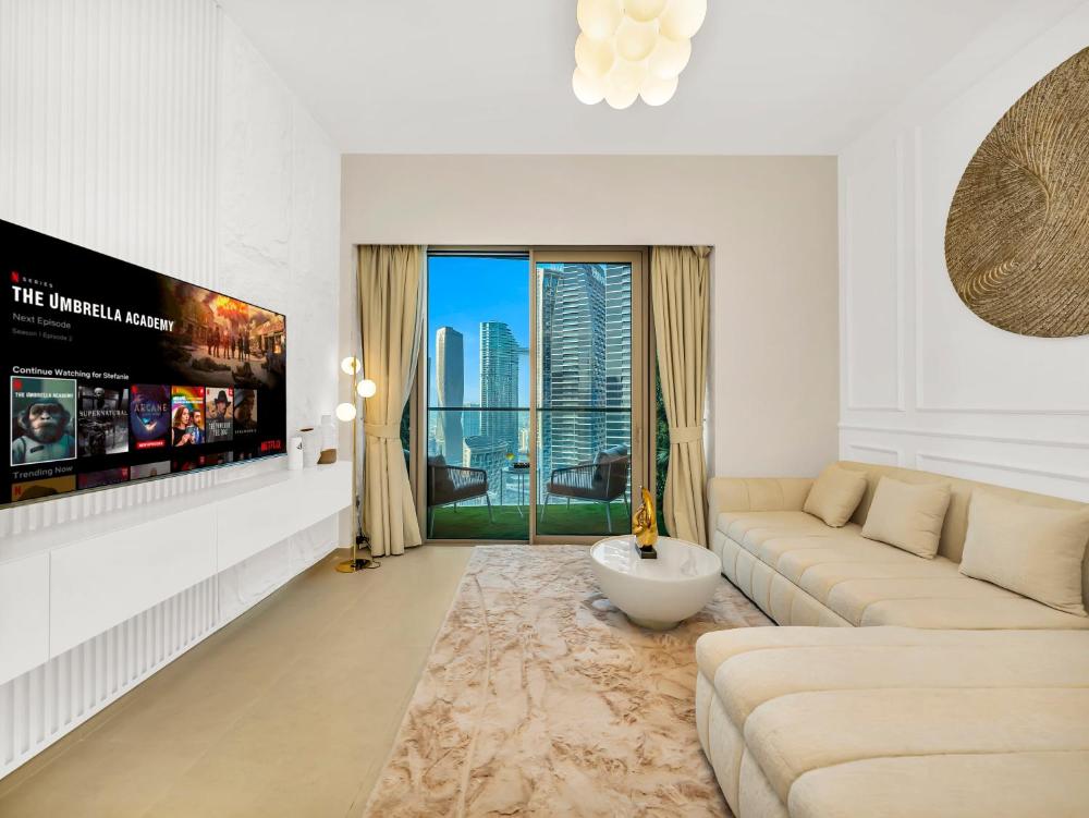 Skyline Serenity Holiday Home I Grandeur 2 Bedroom Apartments I Burj Khalifa & Fountain Views I Free