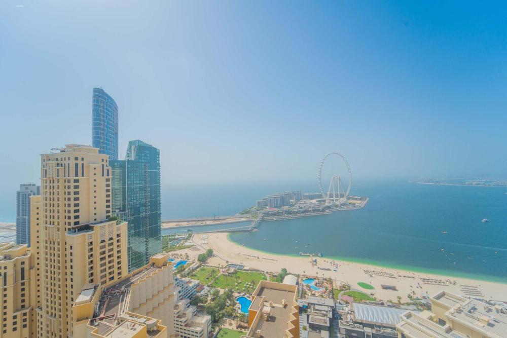 JBR Amwaj 4 , Upgraded Sea and Ain Dubai Views, 2m walk to Beach By Gardenia Suitse