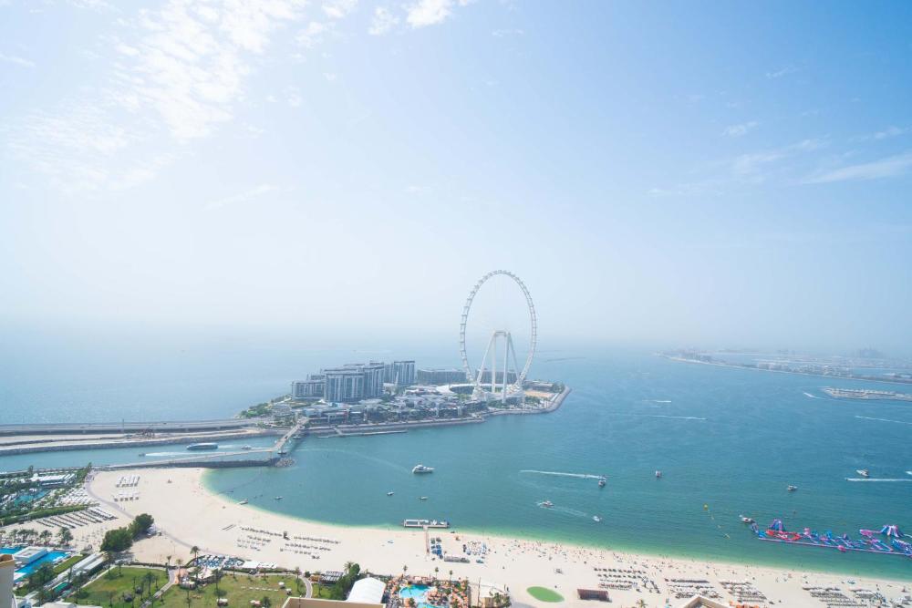 JBR Amwaj 4 , Upgraded Sea and Ain Dubai Views, 2m walk to Beach By Gardenia Suitse