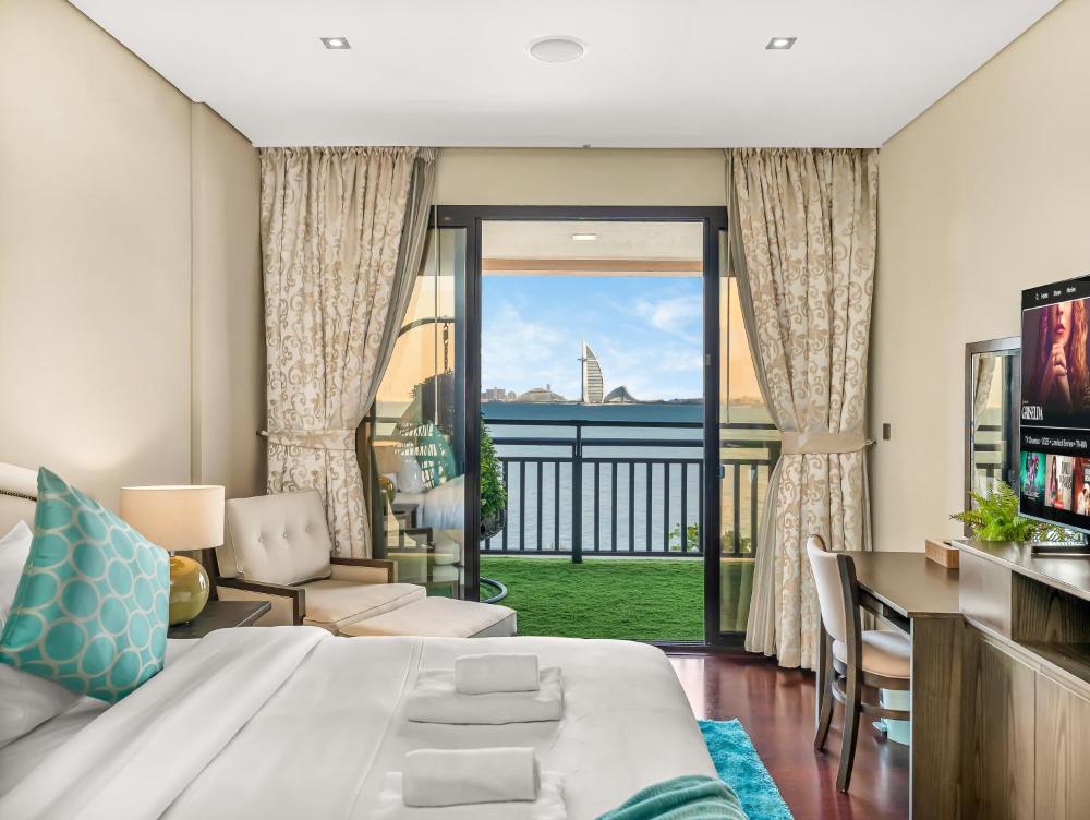 Beachfront Residences with Full Sea and Burj AlArab Views in Luxury Resort