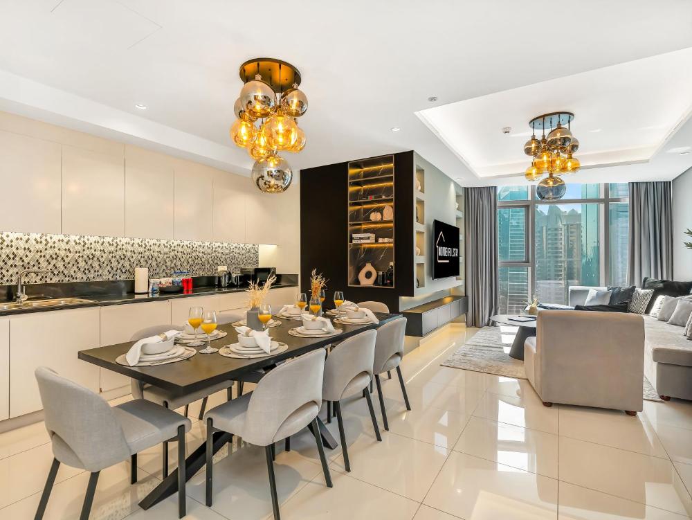 WonderfulStay at Paramount Residences - Highest Infinity Pool - Burj Khalifa View - Brand New Luxury