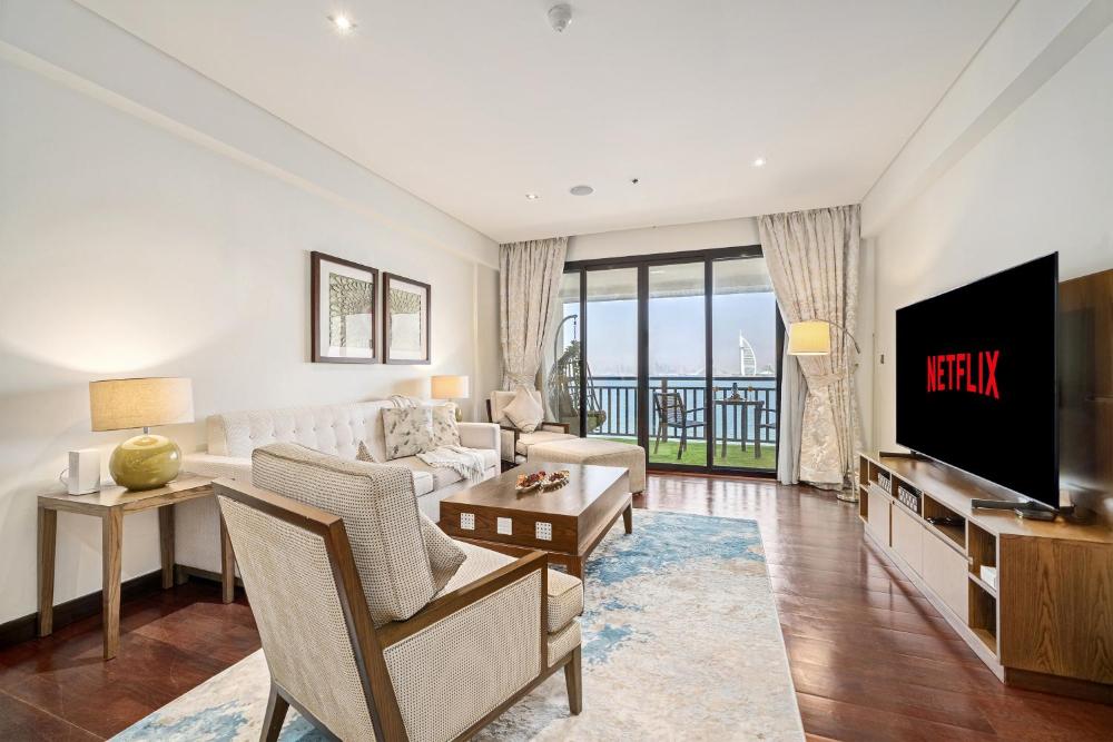 Beachfront Residences with Full Sea and Burj AlArab Views in Luxury Resort