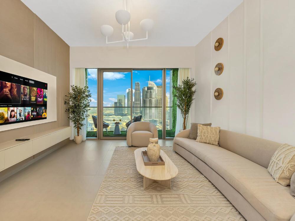 SmartStay at Grande Signature - Burj Khalifa View - 5 min Dubai Mall - Downtown Dubai - Brand New Lu