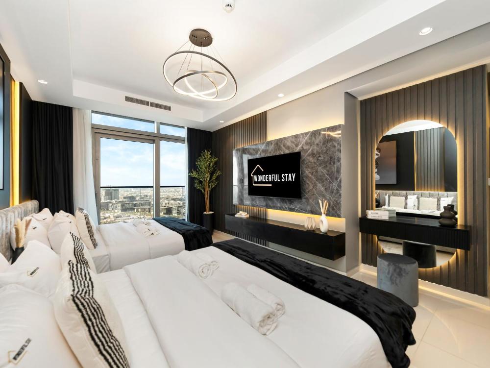 WonderfulStay at Paramount Residences - Highest Infinity Pool - Burj Khalifa View - Brand New Luxury