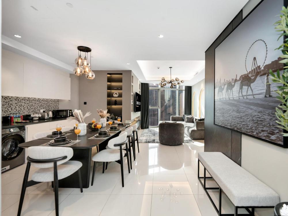 WonderfulStay at Paramount Residences - Highest Infinity Pool - Burj Khalifa View - Brand New Luxury
