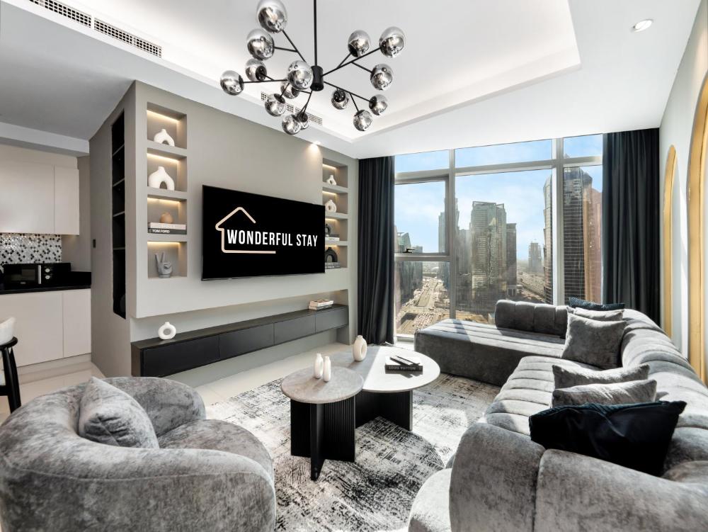 WonderfulStay at Paramount Residences - Highest Infinity Pool - Burj Khalifa View - Brand New Luxury