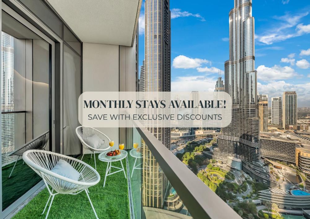 SmartStay at Grande Signature - Burj Khalifa View - 5 min Dubai Mall - Downtown Dubai - Brand New Lu